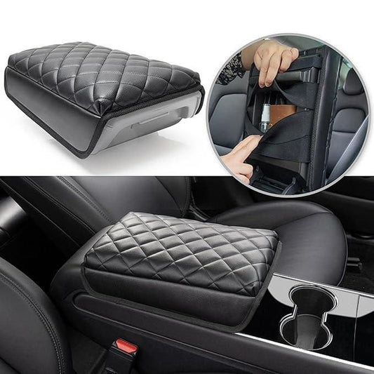 Leather Waterproof Armrest Seat Box Cover Pad Protector - Flexyfi
