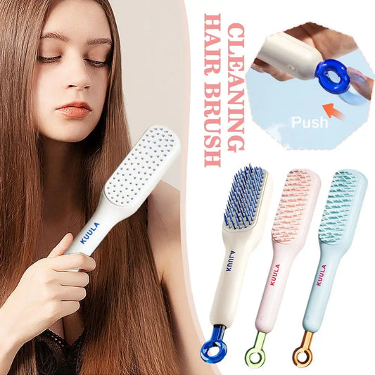 Self Cleaning Hair Brush - Flexyfi