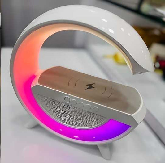 Wireless Charging Atmosphere Lamp with Bluetooth Speaker - Flexyfi